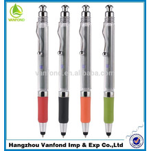 3 in 1 multifunction hot selling stylus pen with soft grip and flag banner printing